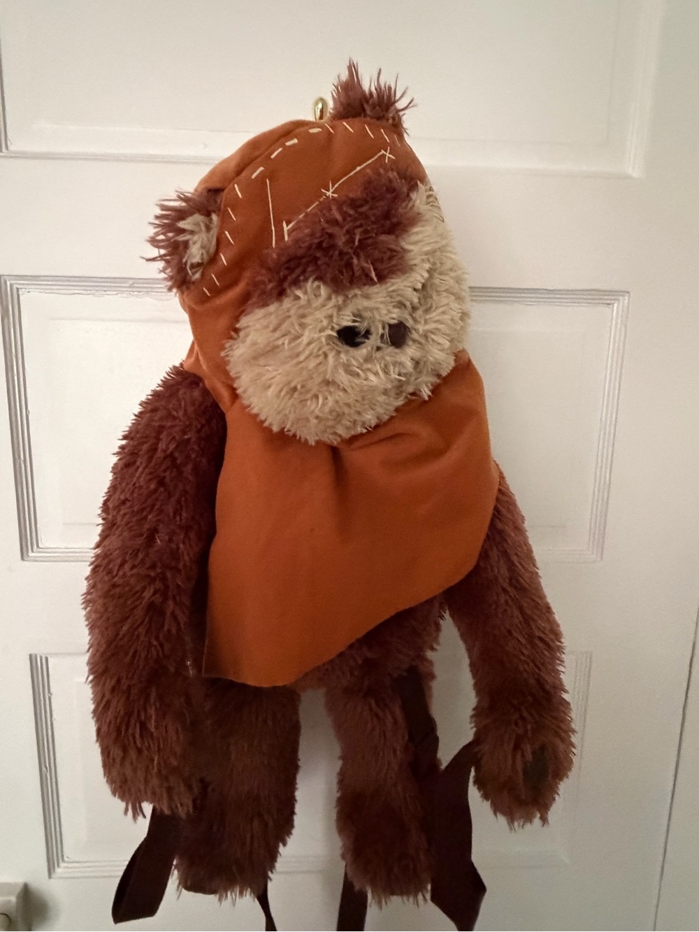 Star Wars wicket the Ewok-Inspired Kids Toy Backpack - Soft Brown Plush backpack